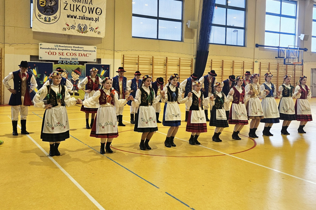 Powiatowy Konkurs Kaszubskich Zespołów Wokalno-Tanecznych w Baninie