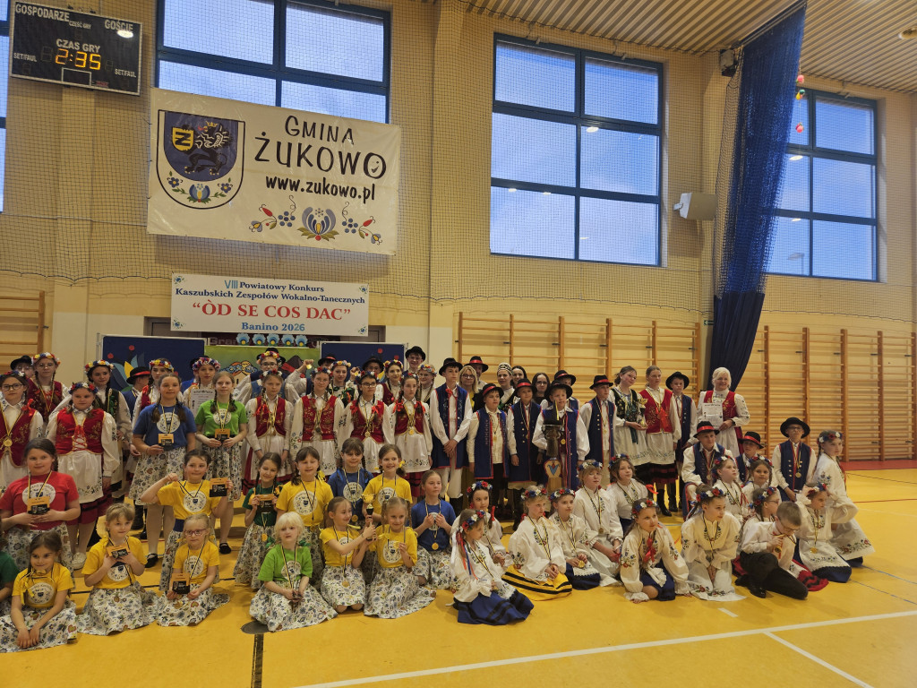 Powiatowy Konkurs Kaszubskich Zespołów Wokalno-Tanecznych w Baninie