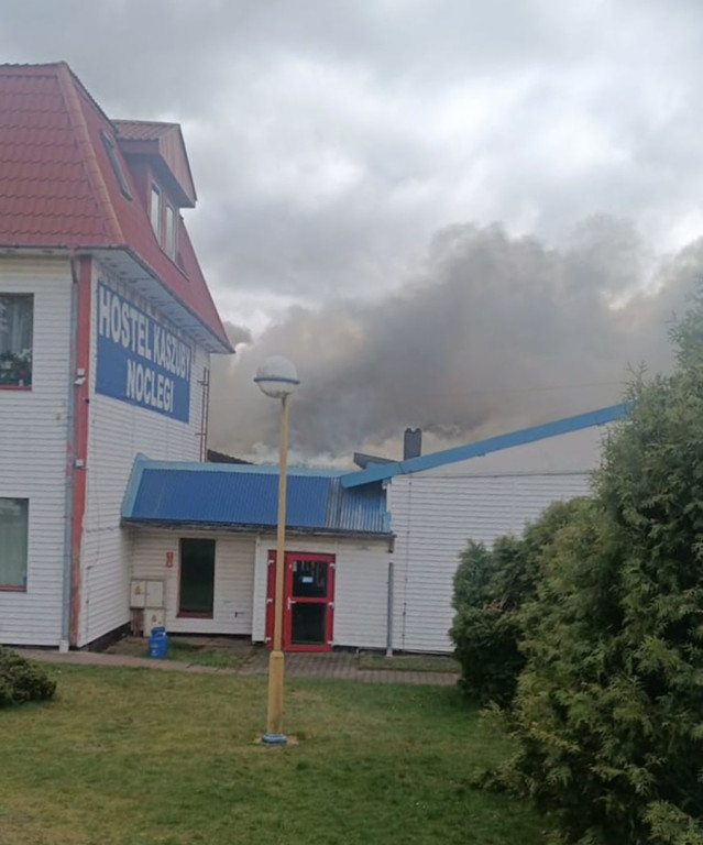Pożar hostelu w Żukowie