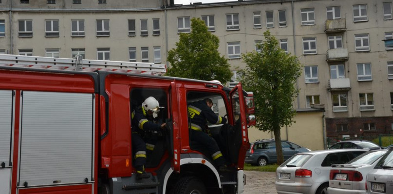 Kartuzy. Pożar na dachu budynku szpitala. Na szczęście szybko opanowany