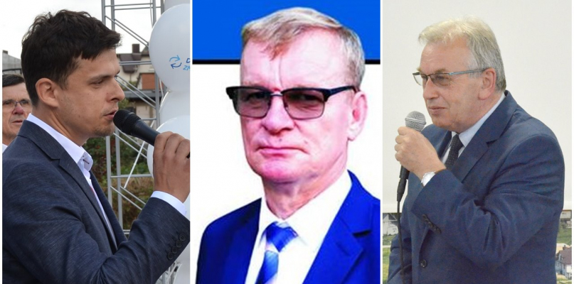 Michał Smentoch, Tomasz Grzenkowicz i Tadeusz Kobiela. fot.W.Drewka oraz KWW Lepsza Zmiana