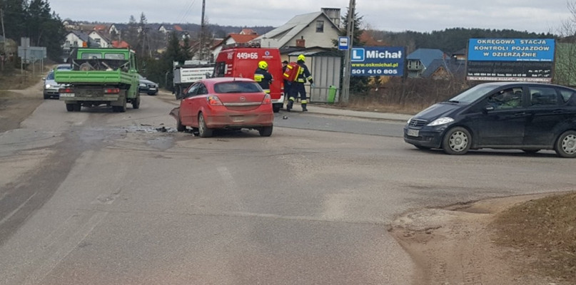 Jeden z wypadków na skrzyżowaniu w Kielpinie. fot.archiwum