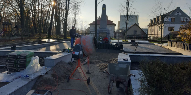 Kartuzy. Remont Cmentarza Żołnierzy Radzieckich