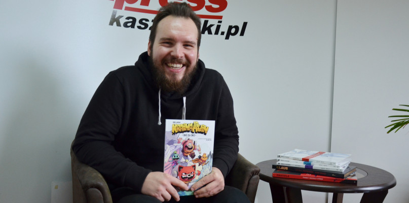 Jakub Kwidziński, twórca i właściciel wydawnictwa KBOOM. fot. Magda Dzienisz