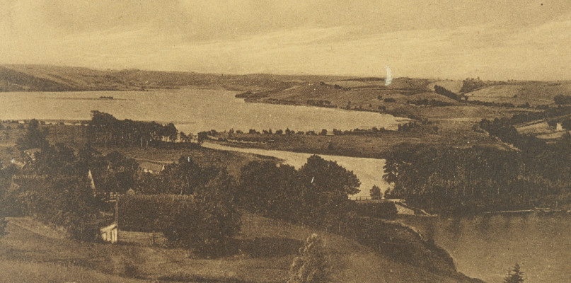 Widok na Jeziora Raduńskie i Borucino - lata 1932 - 1939. fot.polona