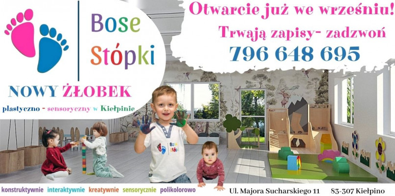 "Bose Stópki" - nowy żłobek w Kiełpinie wkrótce otwarty