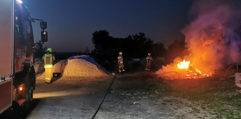 Interwencja strażaków w Czaplach. fot. OSP Leźno