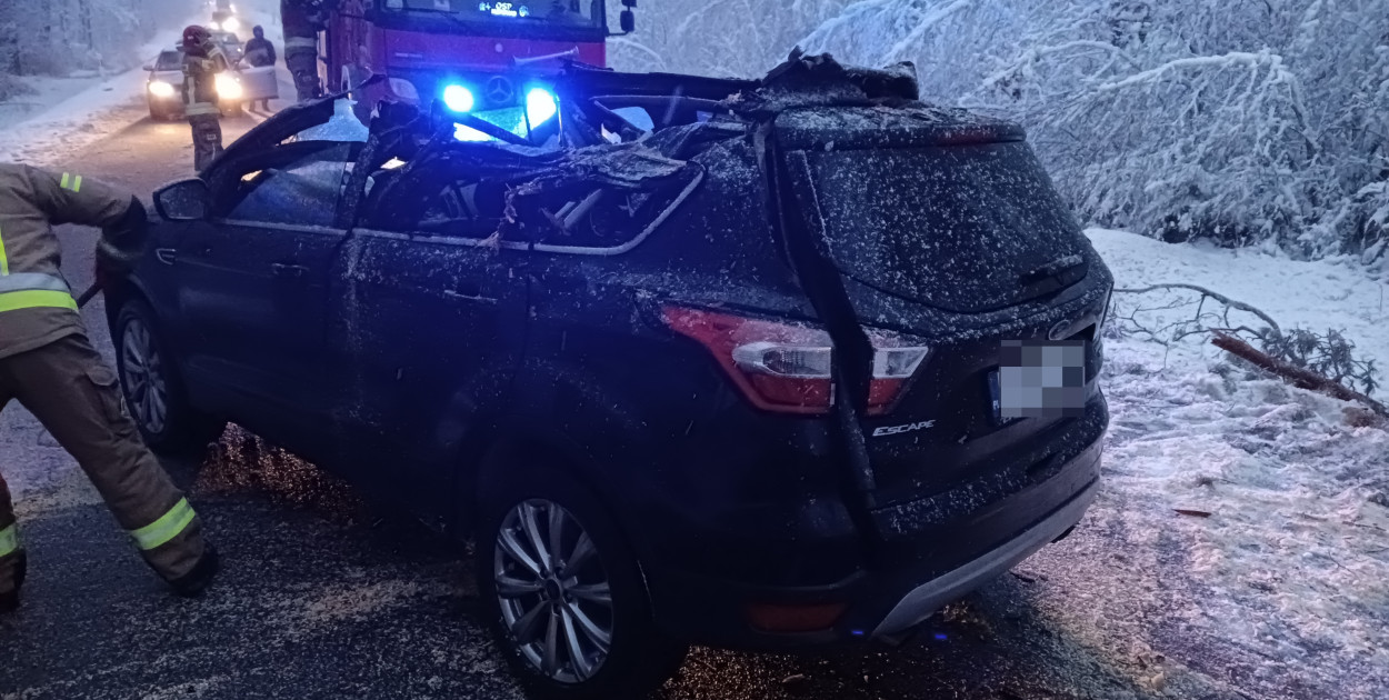 Było niebezpiecznie. Najwięcej pracy mieli strażacy w pow. kartuskim