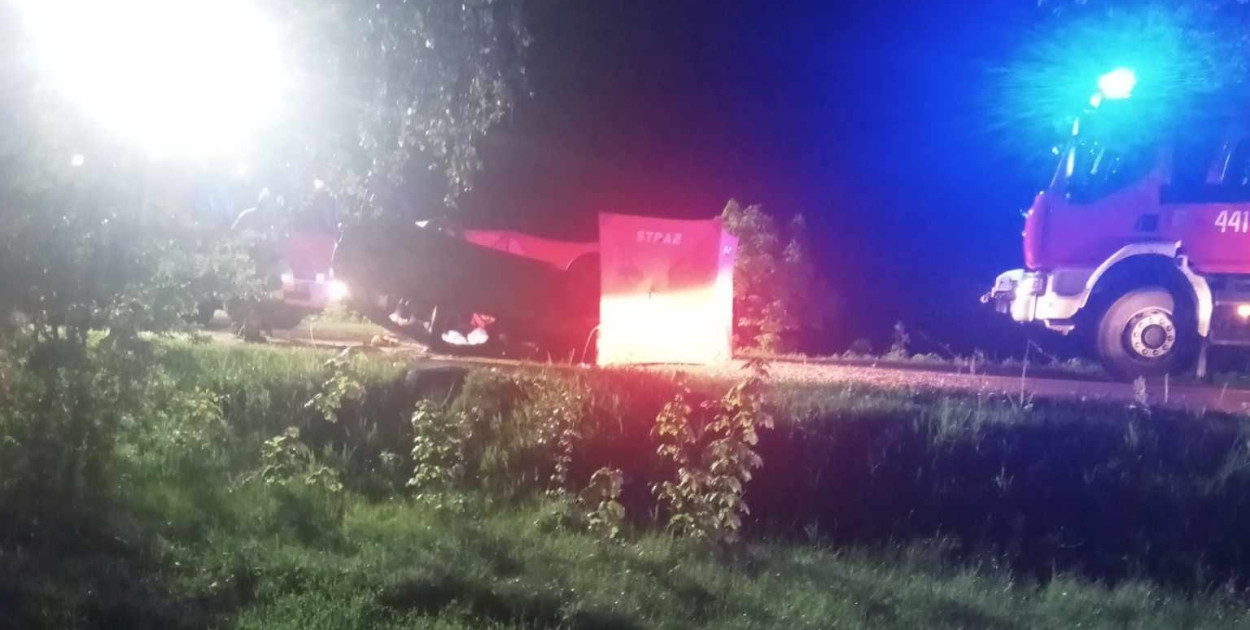 Klukowa Huta. Tragiczny, nocny wypadek. Nie żyje 20-latek