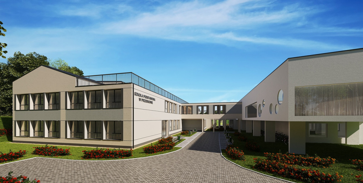 Tak będzie wyglądała rozbudowana szkoła w Przodkowie. Inwestycja ruszyła