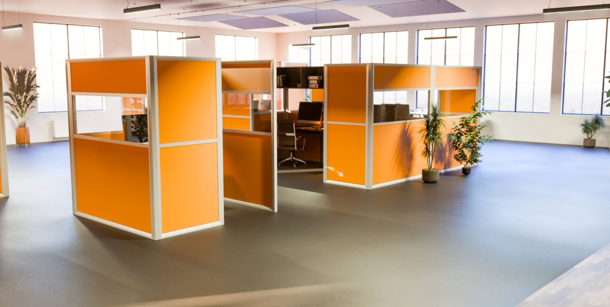 Ścianki mobilne w biurze typu open space. Dlaczego warto się nimi zainteresować?