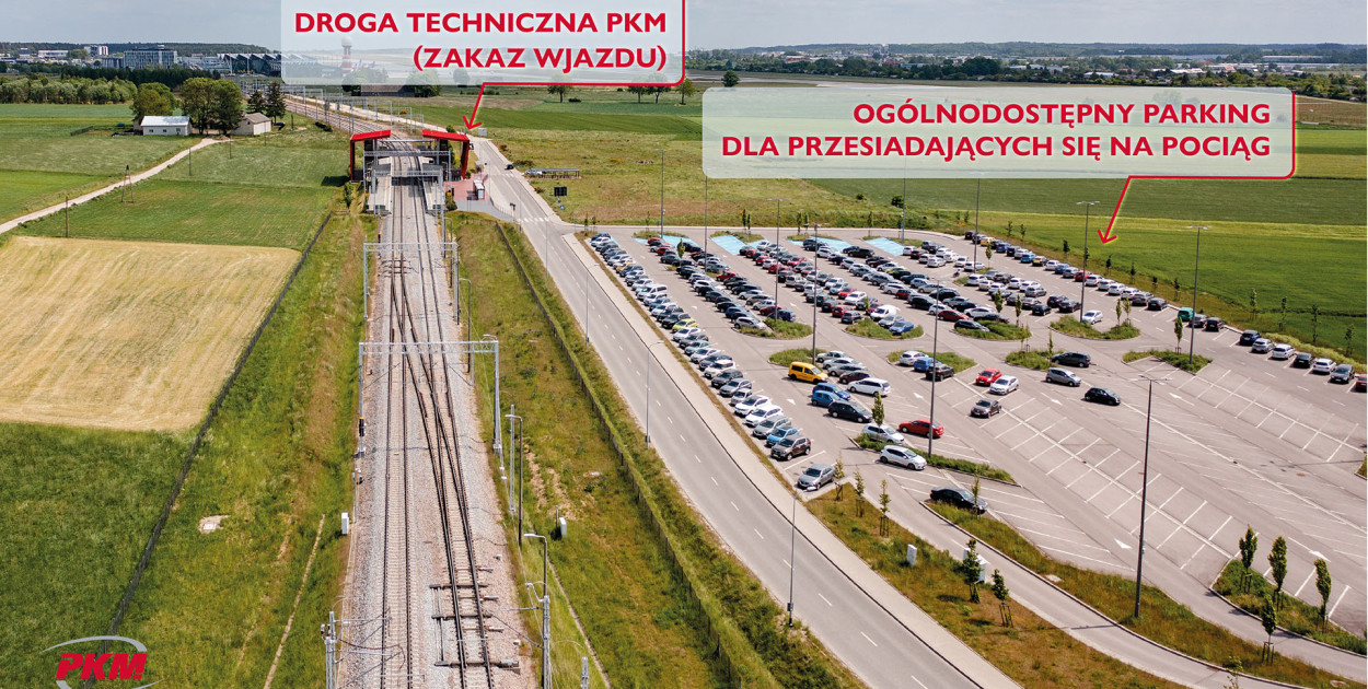 Droga techniczna przy PKM Rębiechowo całkowicie zamknięta dla ruchu