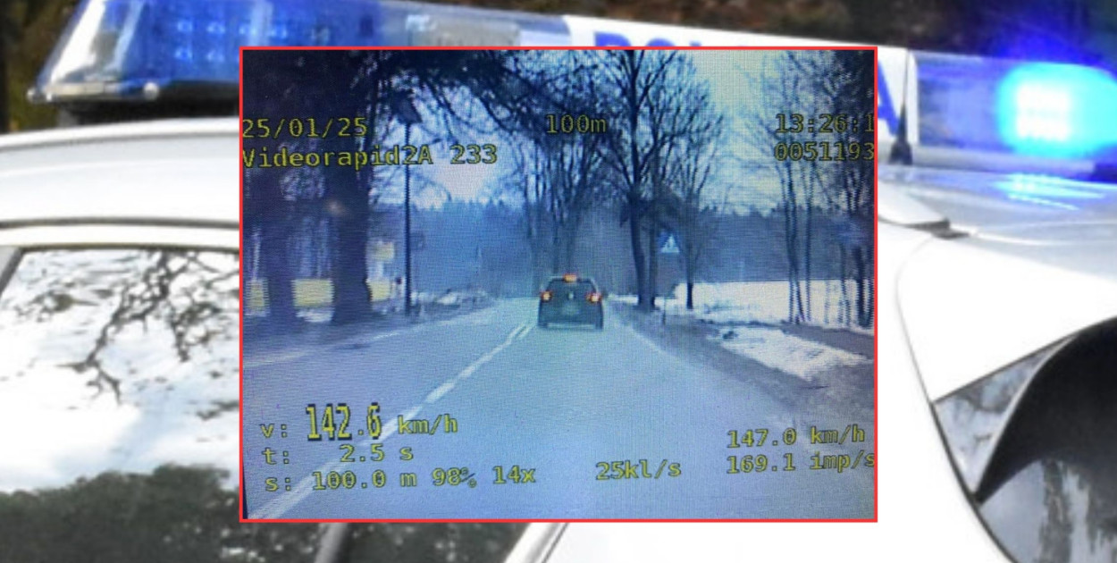 Wygoda Sierakowska. 19-latek pędził 140 km/h w obszarze zabudowanym!