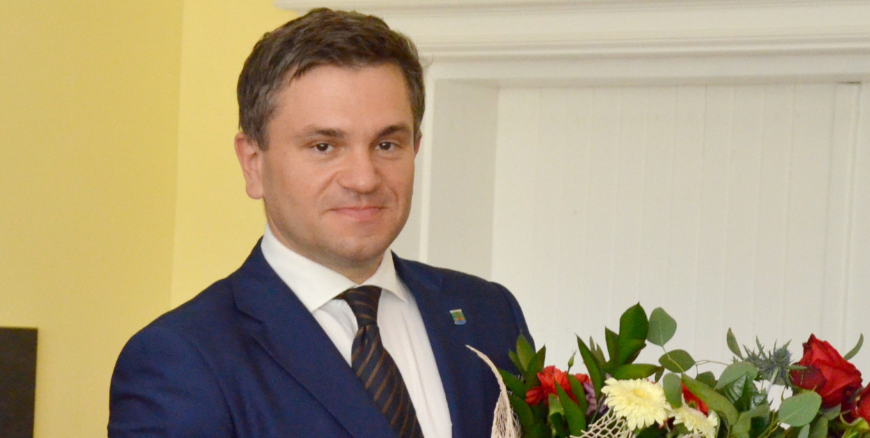 Wójt gminy Chmielno Michał Melibruda. fot.archiwum/W.D.