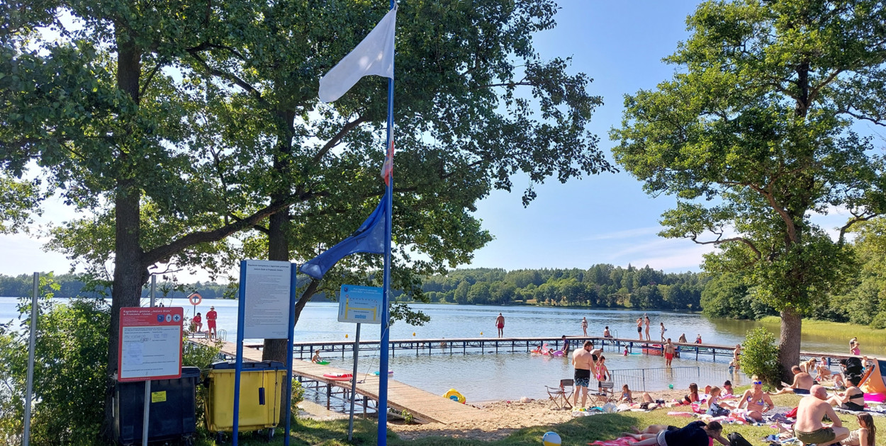 Kąpielisko nad Jeziorem Białym koło Grzybna. fot. Magda Dzienisz
