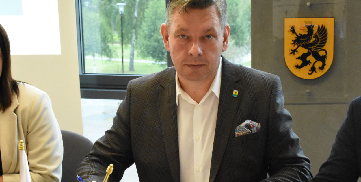 Wójt gminy Sulęczyno Paweł Trzebiatowski. fot.W.D.