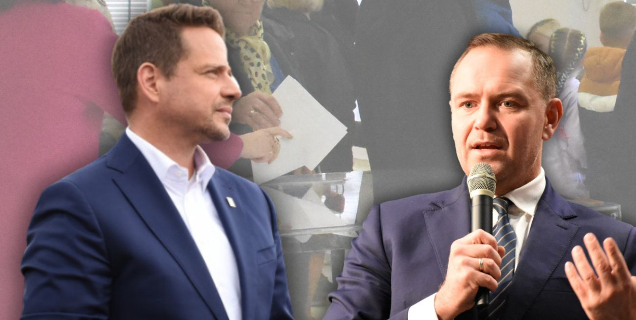 Rafał Trzaskowski i Karol Nawrocki. fot.kolaż.oprac.W.D.