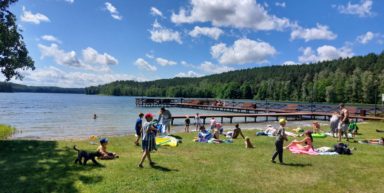 Kąpielisko w Gołubiu nad jez. Dąbrowskim. fot. Magda Dzienisz