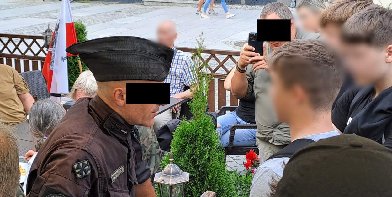 "Jaszczur" i "Ludwiczek" podczas wizyty w Kartuzach we wrześniu 2023 roku. fot.W.D.
