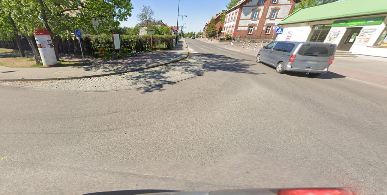 Lokalizacja przyszłego ronda w Sierakowicach. fot. https://maps.app.goo.gl/BpHtskoTKmzuWbak7