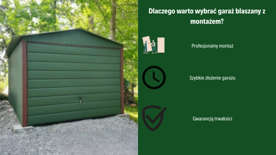 garaż blaszany