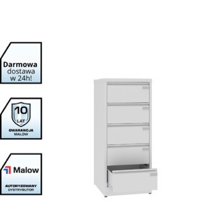 pozmebel.pl popielata wąska szafa kartotekowa