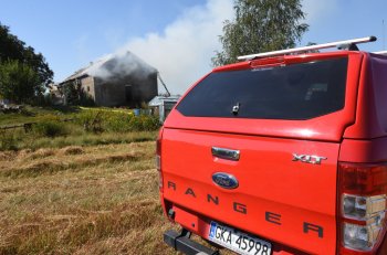 Pożar stodoły w Cieszeniu-27640