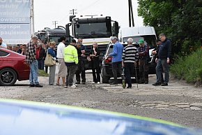 Protest na ul. Polnej w Żukowie-29858