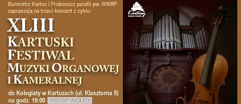 Kartuski Festiwal Muzyki Organowej i Kameralnej