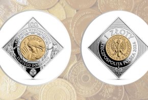 Nowa moneta na 100. rocznicę wprowadzenia złotego do obiegu-54298