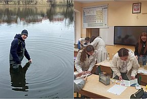 Uczniowie Klasztornej badają próbki wody z kartuskich jezior. Jakie wyniki?-55122