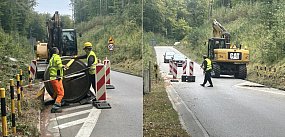 Z trasy Sulmin-Otomin usunięto betonowe szykany