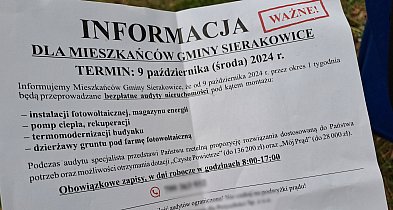 Sierakowice. Sprytna manipulacja na ulotce. Nie ma "obowiązkowych zapisów"-59313