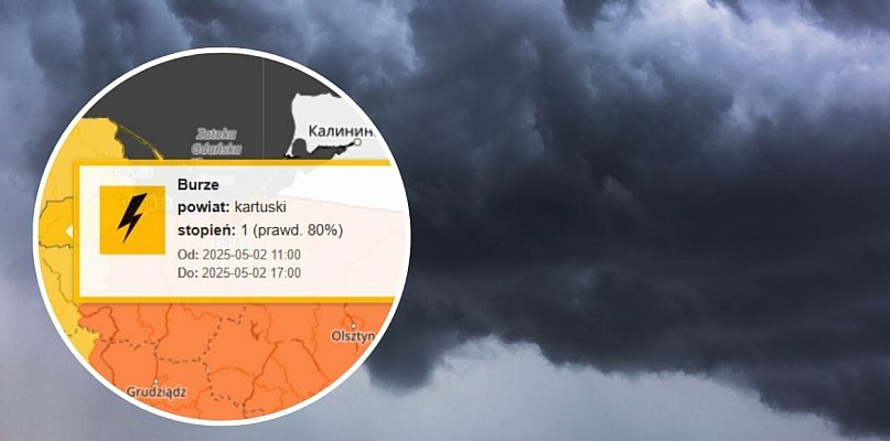 Na Kaszubach może zagrzmieć. IMGW ostrzega przed wiatrem i opadami gradu - 66750