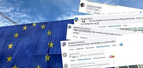 Agresywne wpisy internautów na temat flagi UE. Reagujem
