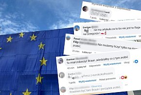 Agresywne wpisy internautów na temat wywieszenia flagi UE. Reagujemy!-66962