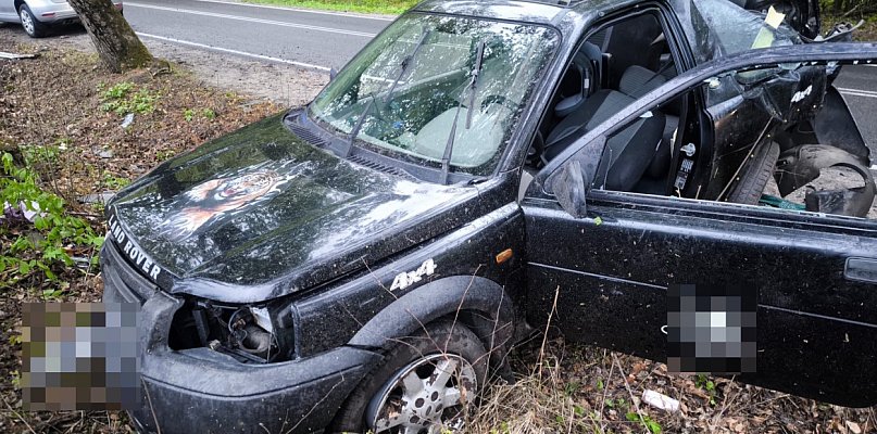 Egiertowo. Rozbity samochód i boleśnie wysoki mandat - 67043