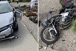 Sierakowice. Zderzenie motocykla z osobówką. Sprawca stracił prawo jazdy-67121