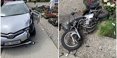 Sierakowice. Zderzenie motocykla z osobówką. Sprawca stracił prawo jazdy-67121