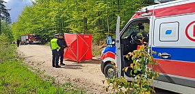Borowy Las. Śmiertelny wypadek z udziałem motocyklisty
