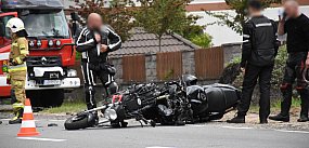 Borucino. Zderzenie motocyklistów