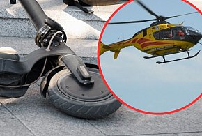 Sierakowice. Koszmarny wypadek na hulajnodze. Chłopiec jechał bez kasku-68380
