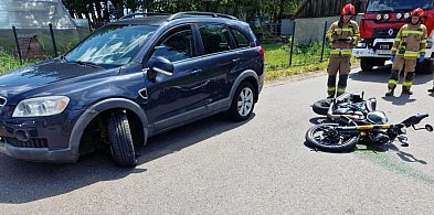 Szarłata. Kolizja z udziałem motocyklisty. Sprawca został ukarany-68595