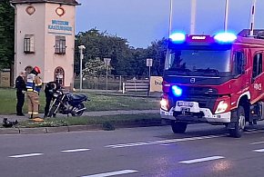 Kartuzy. Poranny wypadek motocyklisty. 18-latek był pijany-68603