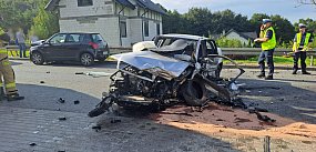 Łapalice. Zderzenie trzech pojazdów