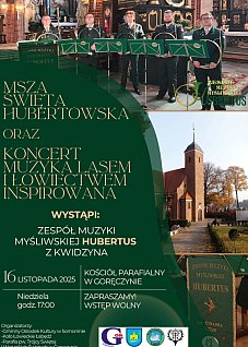 Msza św. hubertowska i koncert zespołu muzyki myśliwskiej