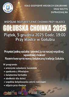 Rozświetlenie choinki w Gołubiu