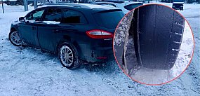 Somonino. Stan opon w jego aucie mógł skończyć się trag