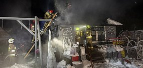 Borowiec. Pożar domku letniskowego. Na szczęście szybko