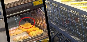 Banino. Mysz w Biedronce zajadała drożdżówkę